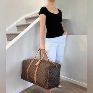 Louis Vuitton Brown Travel Bag